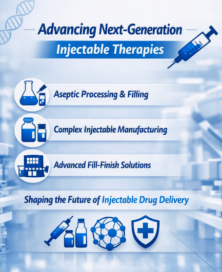 Advancing Injectable Manufacturing and Drug Delivery